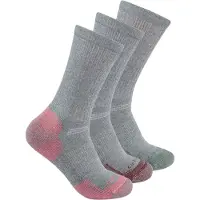 Carhartt Midweight Cotton Blend Crew Sock 3 Pair grey (GRY) M