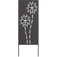 Syfax Garten Sichtschutz-Leinwand Schwarz 50 x 140 cm