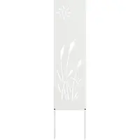 Syfax Garten Sichtschutz-Leinwand Weiß 32 x 140 cm