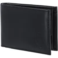 OXMOX Leder Geldbörse Leather RFID Protect Pocketbörse Freedom Anchor Embossed Black schwarz