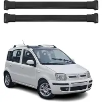 Omtec Dachträger Grundtäger für Fiat Panda 169 Cross 2003-2015 75kg Alu Schwarz 2 tlg