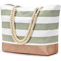 Sonstiges Große Strandtasche Tote Bag mit Reißverschluss wasserdicht 52x36cm