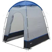 High Peak Kuppelzelt "Lido", grau (hellgrau, dunkelgrau, blau), Zelte, B/H/L: 165cm x 200cm x 165cm, Kuppelzelt, B:165cm H:200cm L:165cm