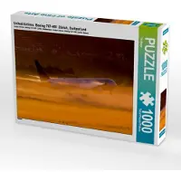 CALVENDO United Airlines Boeing 767-400 Zürich, Switzerland 1000 Teile Puzzle quer 640x480mm, Meyer Tis; 7447755