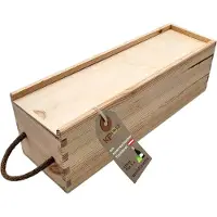 OEM Holzbox mit Deckel, Geschenkkiste, 35x10x11cm, rustikal