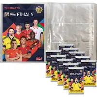 Topps Road to 2022 UEFA Nations League Trading Cards - 1 Leere Sammelmappe + 10 Booster