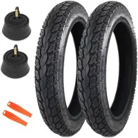 Sonstiges MEGHNA 2er-Pack 14 Zoll E-Bike Reifen + Schlauch 14 AV32mm + Reifenheber