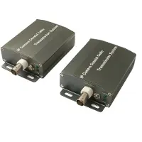 System-S UTP IP Transceiver Set LAN RJ45 zu BNC Koaxialkabel in Schwarz