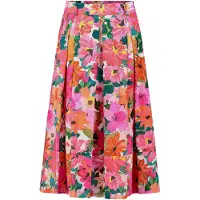 ROBE LÉGÈRE Sportiver Rock mit Gummizug in Yellow/Pink | Gr.: 44