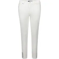 Betty Barclay Relaxhose "Basic-Jeans mit Waschung", Damen, Gr. 46, EURO, weiß (rohweiß), Obermaterial: 56% Baumwolle CO. 30% Viskose CV. 12% Polyester PES. 2% Elasthan EL., Hosen Relaxhose