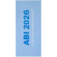 Egeria Strandtuch "ABI 2026", blau (light blau), B:75cm L:180cm, Frottier, Obermaterial: 100% Baumwolle, Handtücher, Strandtuch, 75x180 cm, "ABI 2025-Alles in trockenen Tüchern"