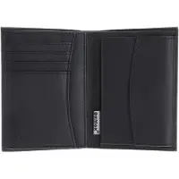 OXMOX Leder Geldbörse Leather RFID Protect Kombibörse Freedom Anchor Embossed Black schwarz