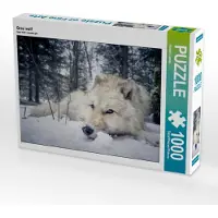 CALVENDO Grau wolf 1000 Teile Puzzle quer 640x480mm, Camel Arnaud; 7446704