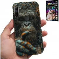 Inny producent Hülle für Realme C3 – Affe, kleines Affenkind, Gorilla, Tiere + Schutzfolie