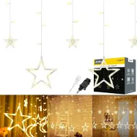 Rebel LED Lichterkette Sterne 138 LEDs Weihnachtsdeko