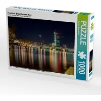 CALVENDO Frankfurt - Blick über den Main 1000 Teile Puzzle quer 640x480mm, Wege / twfoto Thorsten; 7428613