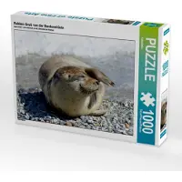 CALVENDO Robben Gruß von der Nordseeküste 1000 Teile Puzzle quer 640x480mm, ; 7302814