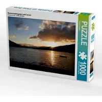 CALVENDO Sonnenuntergang Loch Leven 1000 Teile Puzzle quer 640x480mm, Schwarz Sylvia; 7428289