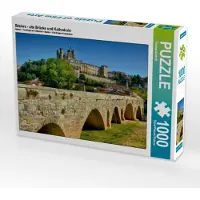 CALVENDO Béziers - alte Brücke und Kathedrale 1000 Teile Puzzle quer 640x480mm, Bartruff Thomas; 7345582