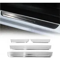 Omtec Abdeckleiste für Türrahmen, geeignet für Hyundai Tucson, Baujahre 2004-2010, aus verchromtem Edelstahl, 4 Stück