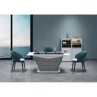 AEA Modernes Esszimmer-Set Esstisch und Vitrinenschrank