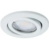 NICE PRICE Basic Einbauleuchten Set schwenkbar LED 3x2,6W 230V GU10 51mm Weiß/Metall
