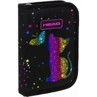 Astra Golden Effect Rainbow Kitty Head zwei Klappe Federmäppchen