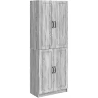 Syfax Schrankset 2 stk. Sonoma-Grau 66 x 34,5 x 87 cm Holzwerkstoff