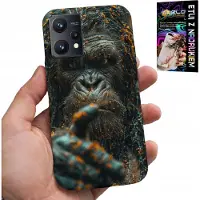 Inny producent Hülle für Realme 9 Pro – Affe, kleines Affenkind, Gorilla, Tiere + Schutzglas