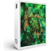 Raxxa Premium-Puzzle "Green Sea Turtle in Aborigine Dot Art Style", 1000 Teile