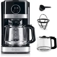 Barista Filterkaffeemaschine Touch - Touchscreen und Timer Aromastärke wählbar Kaffeemaschine Glaskanne Timer Touchdisplay Filtermaschine Filterkaffee