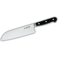 Johannes Giesser Messerfabrik Giesser Santoku Kochmesser, geschmiedet, Ideal zum Schneiden und Trennen von Obst und Gemüsen, 1 Stück, Klingenlänge: 18 cm