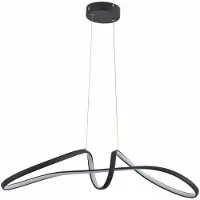 REALITY IMPORT Hängeleuchte LED Weva, schwarz, 40W, Farbtemperatur: warmweiß (3200lm), Material: Metall, Abmessungen: 20x80x20cm, Schutzart: IP20, Marke: Reality