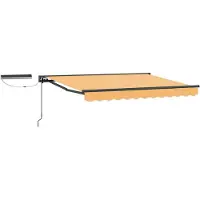 Syfax Elektrische Solarmarkise 3 x 2,5 m Sand 100% Polyester