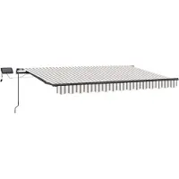 Syfax Manuelle Markise mit Solar-LED 4,5 x 3,5 m