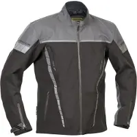 Lindstrands Bydalen wasserdichte Motorrad Textiljacke, schwarz/grau, 50