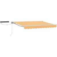 Syfax Elektrische Solarmarkise 3 x 2,5 m Sand 100% Polyester
