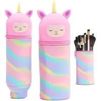 OEM Silikonetui 2-in-1, rote Pencilcase mit Stiften, Cartoon-Design, Mädchen/Jungen, rosa