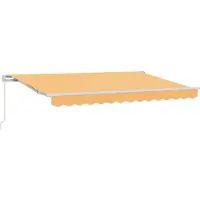 Syfax Manuelle Markise 4 x 3,5 m Sand 100% Polyester
