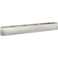 Syfax Hochbeet im Garten Edelstahl 360 x 40 x 40 cm