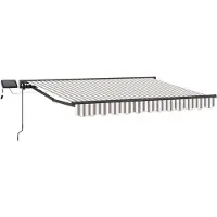 Syfax Manuelle Markise mit Solar-LED 3 x 2,5 m