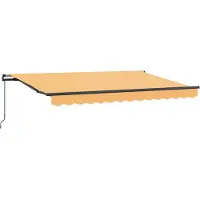 Syfax Manuelle Markise 4 x 3,5 m Sand 100% Polyester