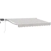 Syfax Manuelle Markise mit Solar-LED 5 x 3,5 m