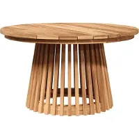 Syfax Beistelltisch Braun 70 x 70 x 40 cm Massivholz Teak