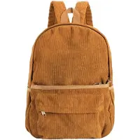 OEM Cord Reisetasche für Mädchen, Tagesrucksack, Büchertasche, Laptoptasche, Causal, Braun