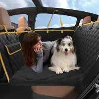 OEM Schwarzes Hundedecken mit Seitenschutz und Sichtfenster