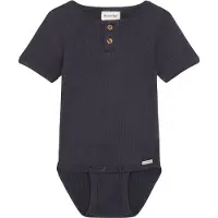 Minymo - Kid's Body S/S Rib - Body Gr 74 grau