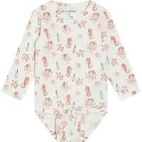Minymo - Kid's Body L/S AOP - Body Gr 68 weiß