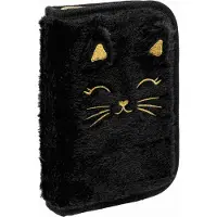 Astra Fluffy Kitty Schwarz AstraBag Equipment Einzelmappe Federmäppchen