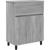 Syfax Waschtisch Grau Sonoma 60 x 35 x 80 cm Holzwerkstoff